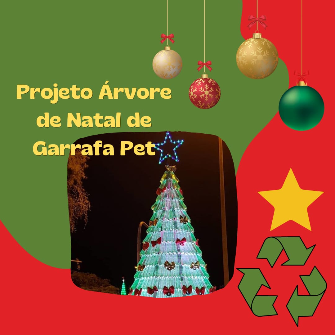 Alunos e professores de saneamento fazem campanha para montar Árvore de  Natal de garrafas PET